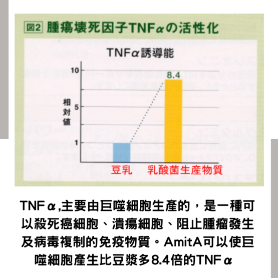 AmitA PURE 增加 TNFa 免疫物質